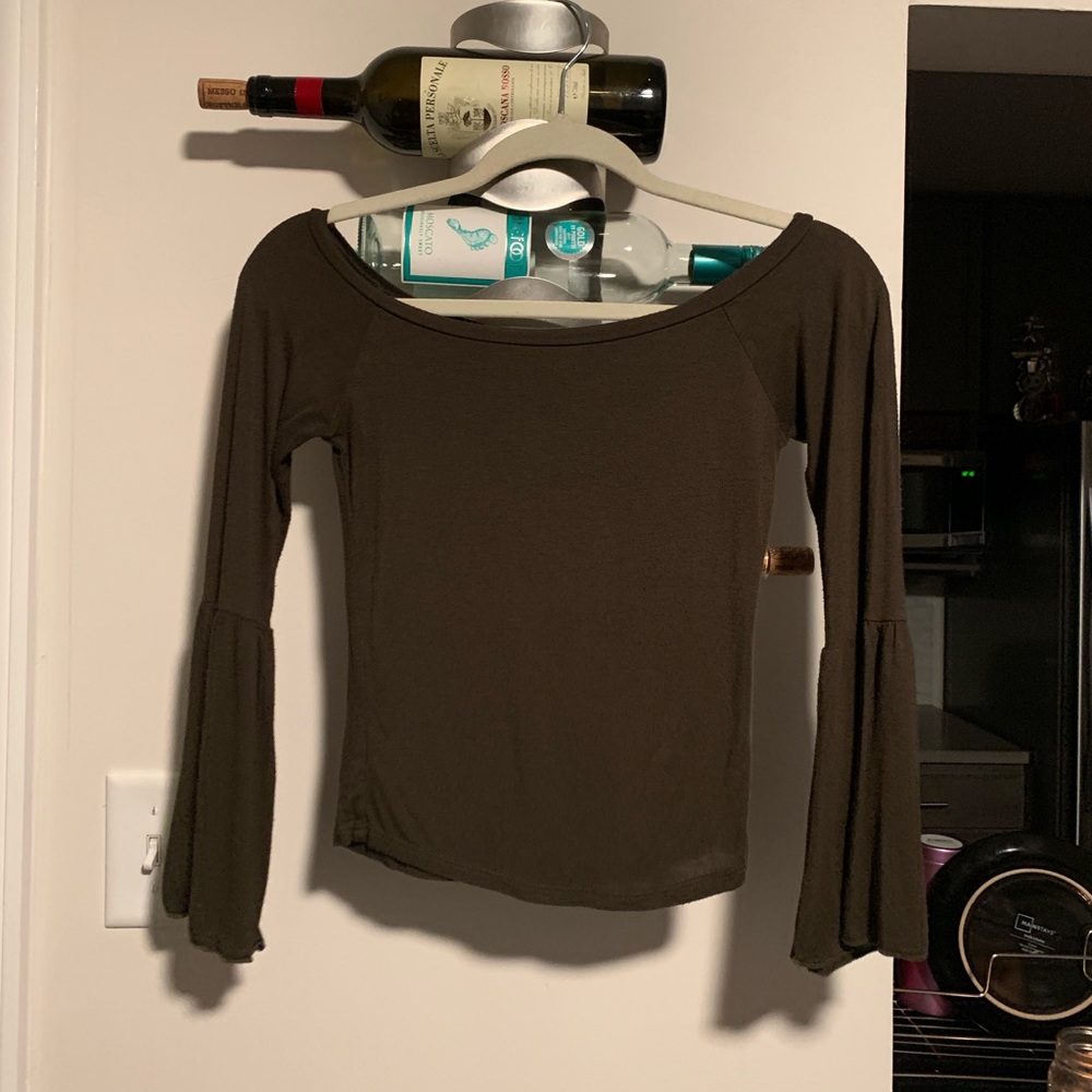 Olive green top